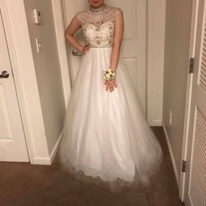 WHITE PROM DRESS
